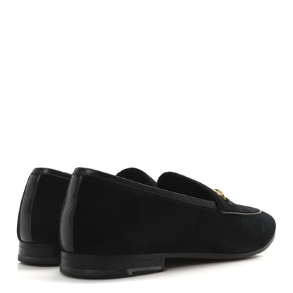 Gucci Velvet Horsebit Womens Jordaan Loafers 41 Black 5 of 10