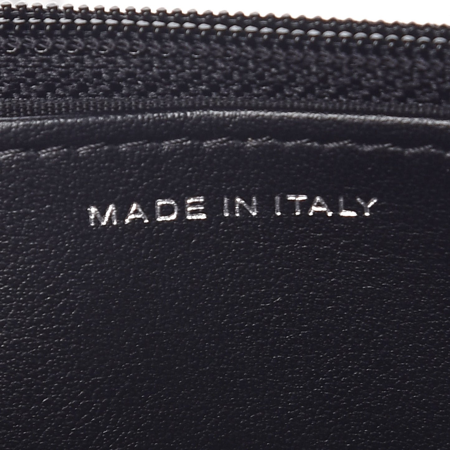 Lambskin Camellia Embossed Wallet On Chain WOC Black