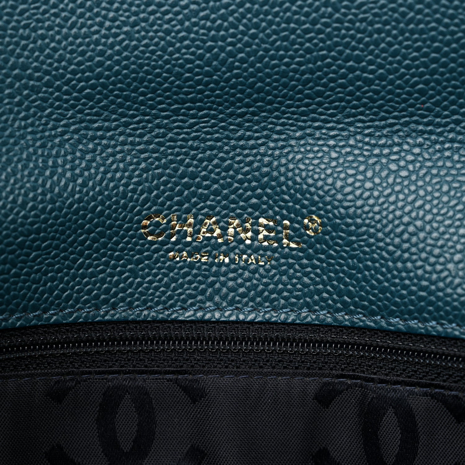 Chanel Caviar Medium Flap Blue 6 of 10