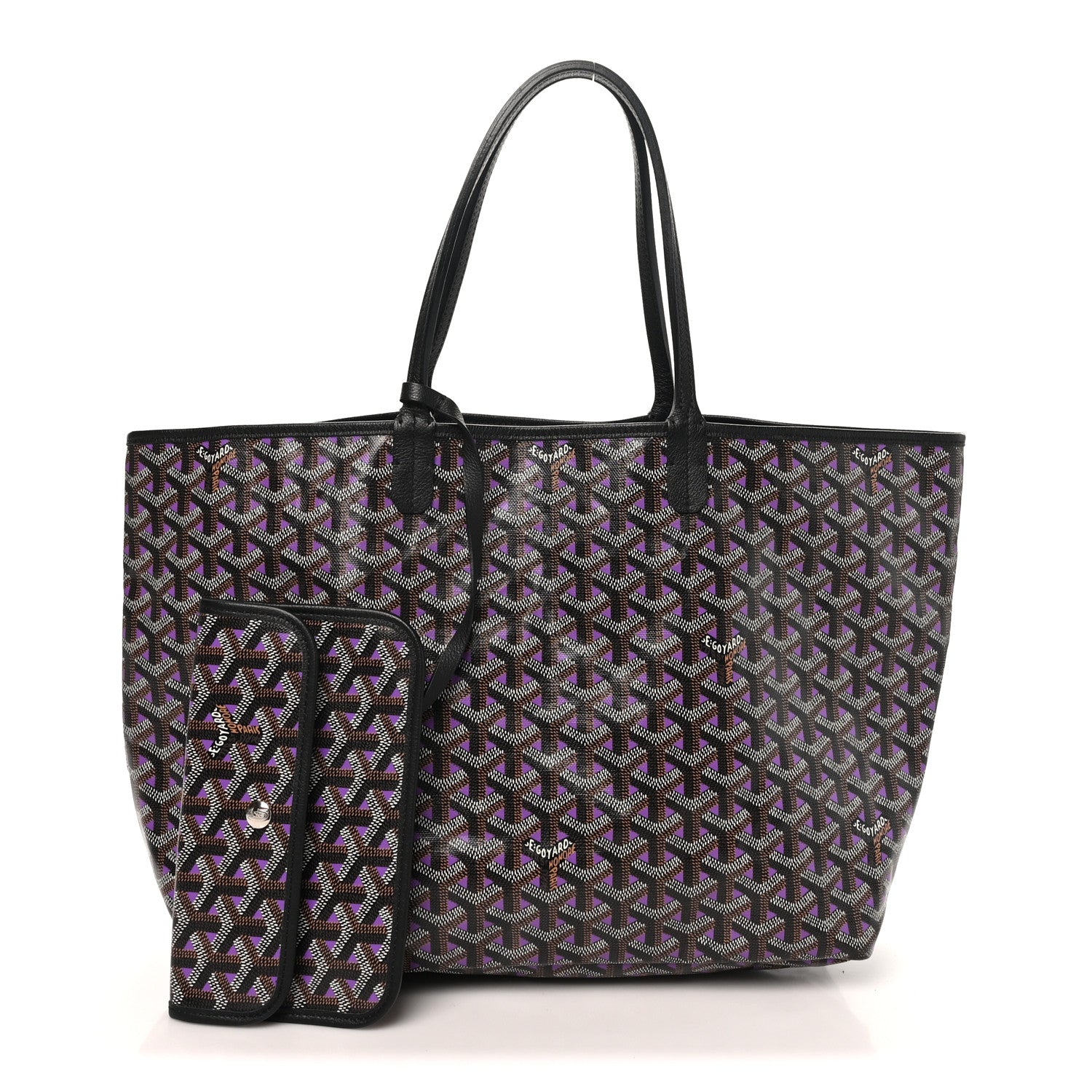 Goyard Goyardine Saint Louis Claire Voie PM Black Violet 3 of 11
