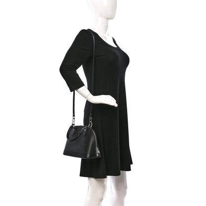 Louis Vuitton Epi Alma BB Black 2 of 9