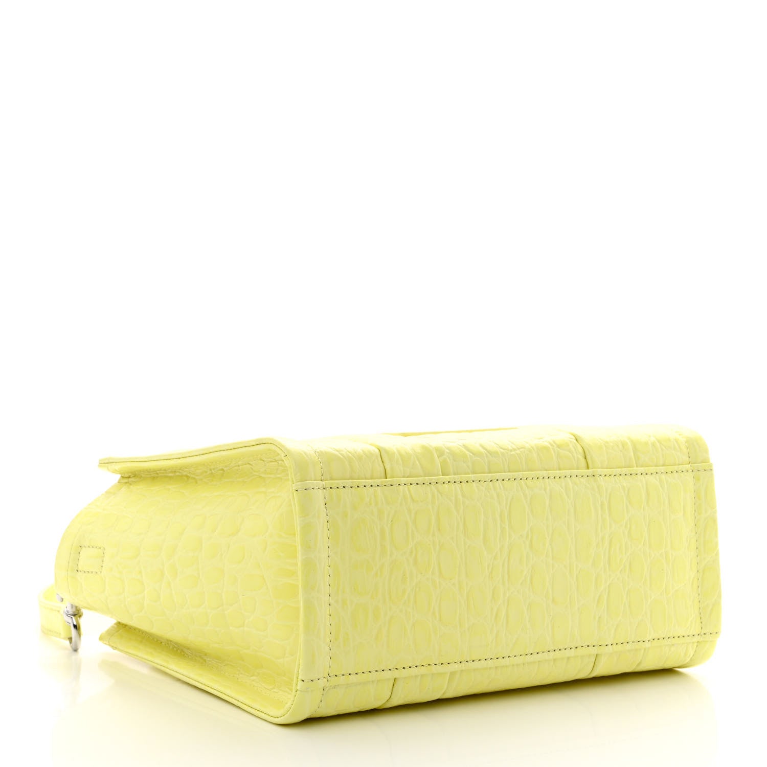 Marc Jacobs Croc Embossed Small The Tote Bag Tender Yellow 4 of 14