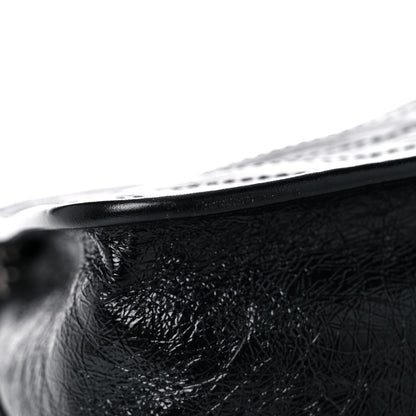 Saint Laurent Crinkled Calfskin Matelasse Monogram Medium Niki Chain Satchel Black 11 of 13