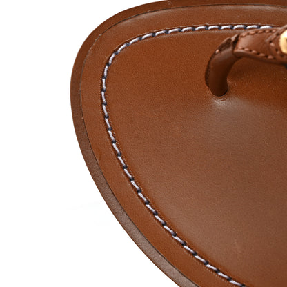 Louis Vuitton Monogram Sunny Flat Thong Sandals 35 Brown 9 of 11