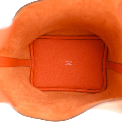 Hermes Taurillon Clemence Picotin Lock 18 PM Orange 5 of 10