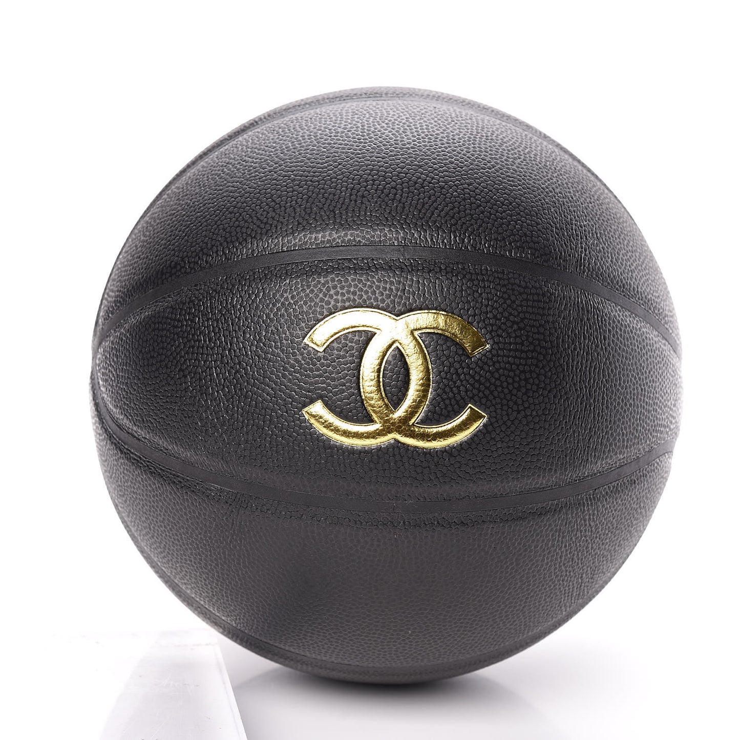Lambskin Chain Net and Basketball Black Dark Gold