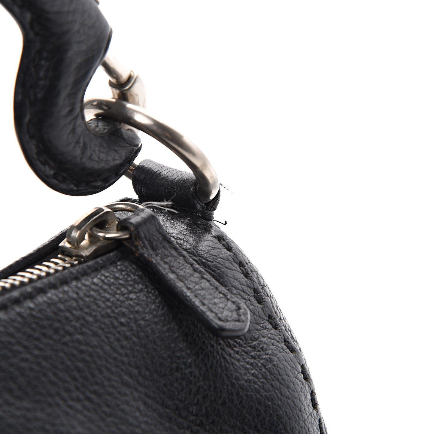 Vitello Daino Shoulder Bag Black