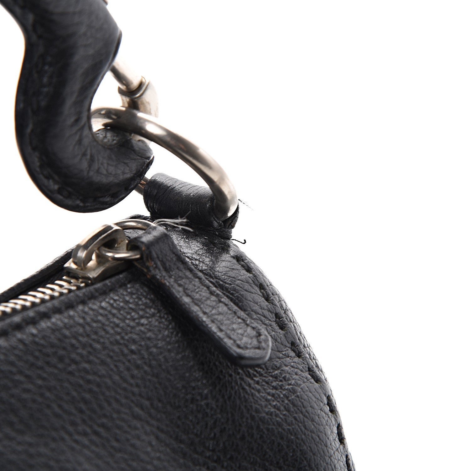 Prada Vitello Daino Shoulder Bag Black 11 of 12
