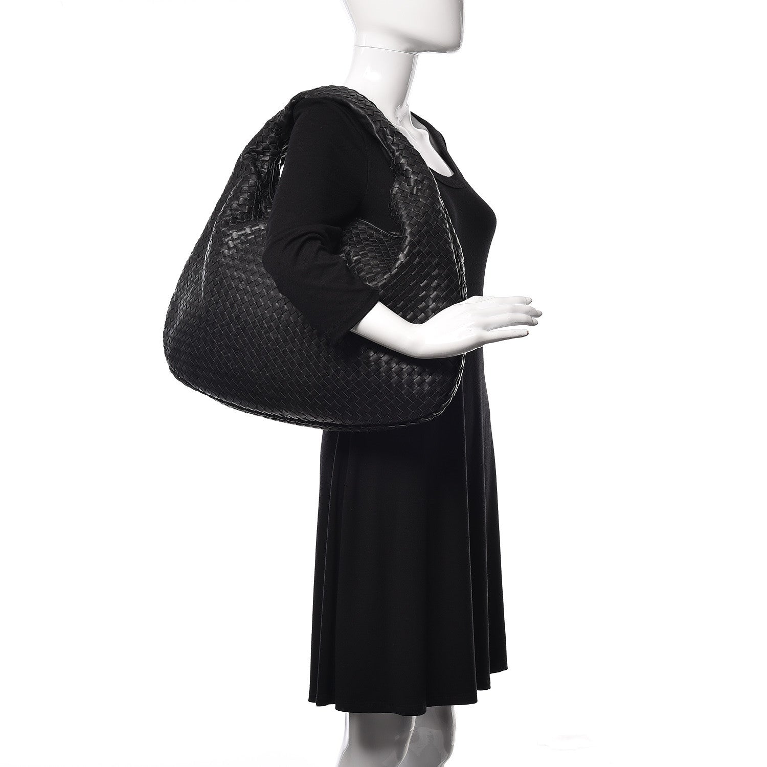 Bottega Veneta Nappa Intrecciato Maxi Veneta Hobo Black 2 of 10