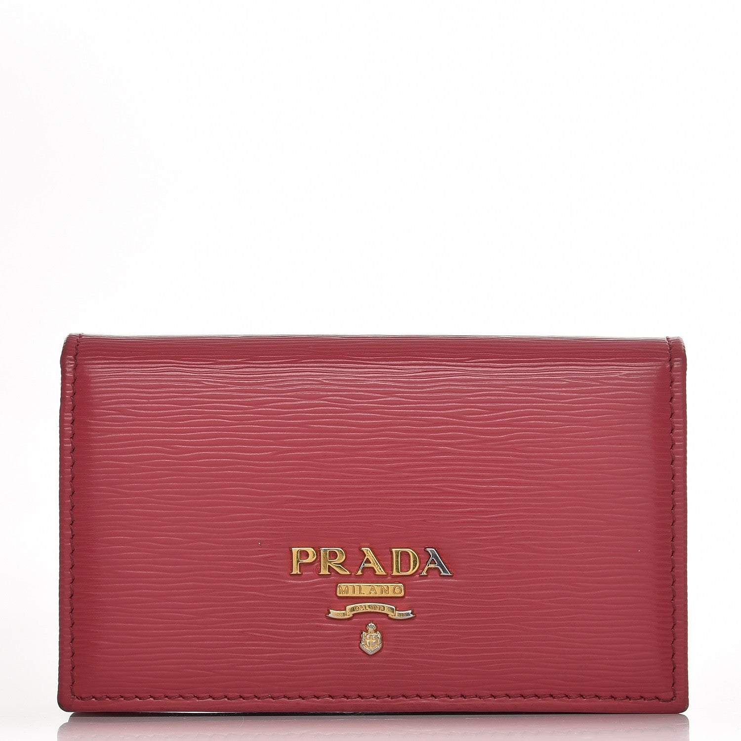 Prada Vitello Move Business Card Holder Peonia 1 of 8