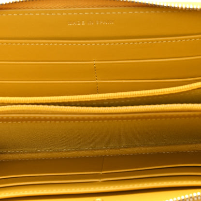 Chanel Caviar Quilted Large Gusset Zip Around Wallet Yellow 5 of 8