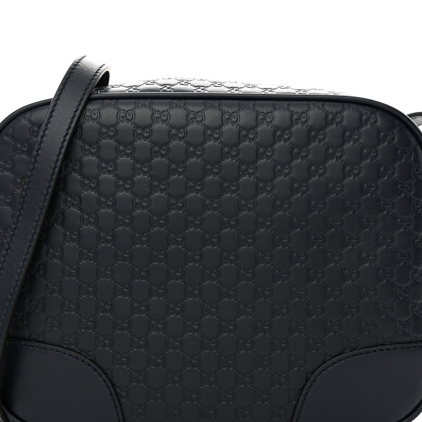 Soft Microguccissima Mini Bree Messenger Bag Blue