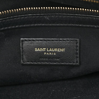Saint Laurent Canvas All-Over Monogram Cabas Tote Beige Black 6 of 10