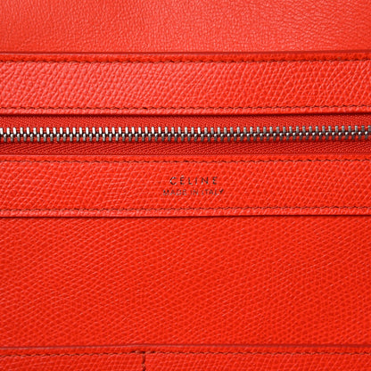 Celine Grained Calfskin Medium Horizontal Cabas Phantom Coquelicot 8 of 10