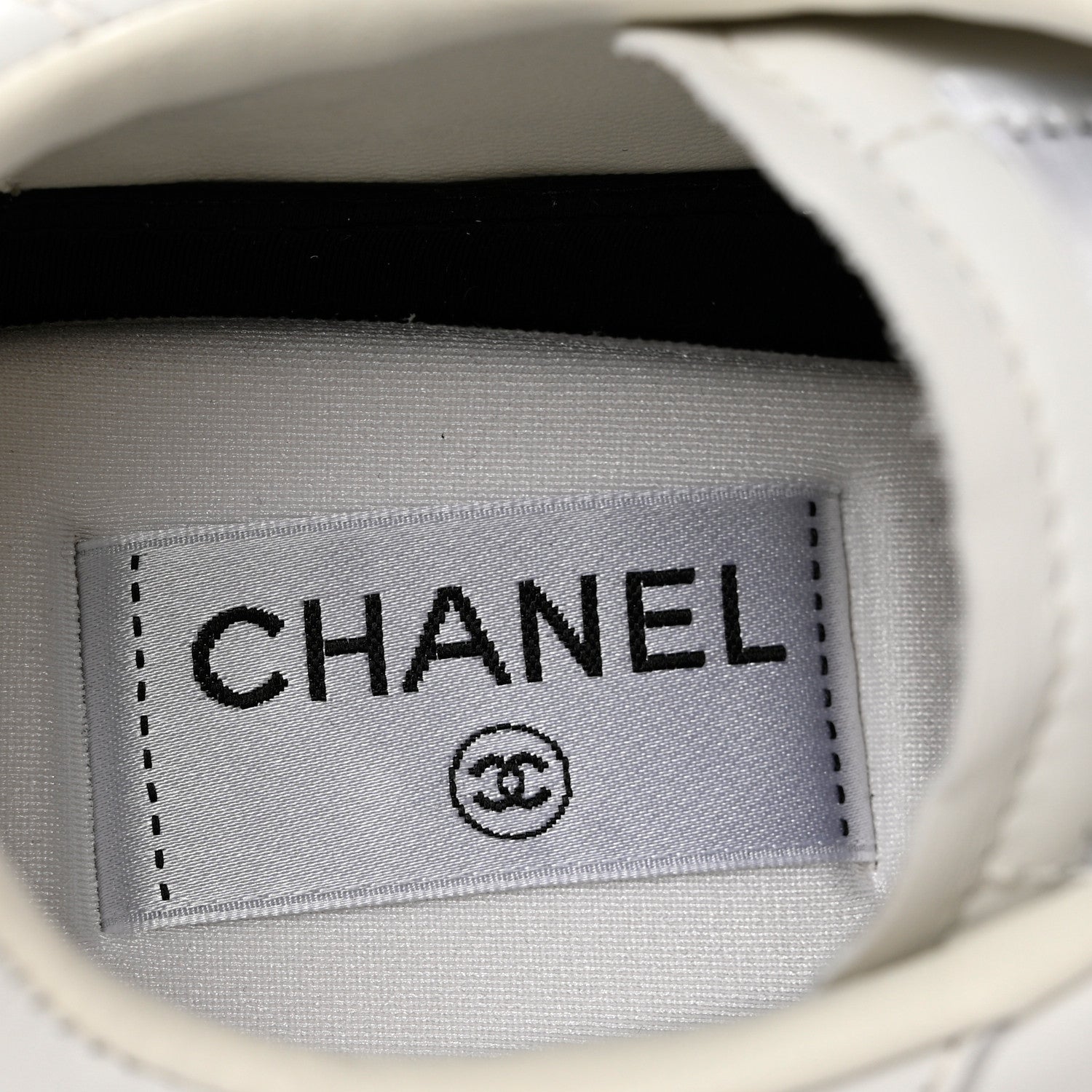 Chanel Calfskin CC Womens Sneakers 41 White 7 of 9