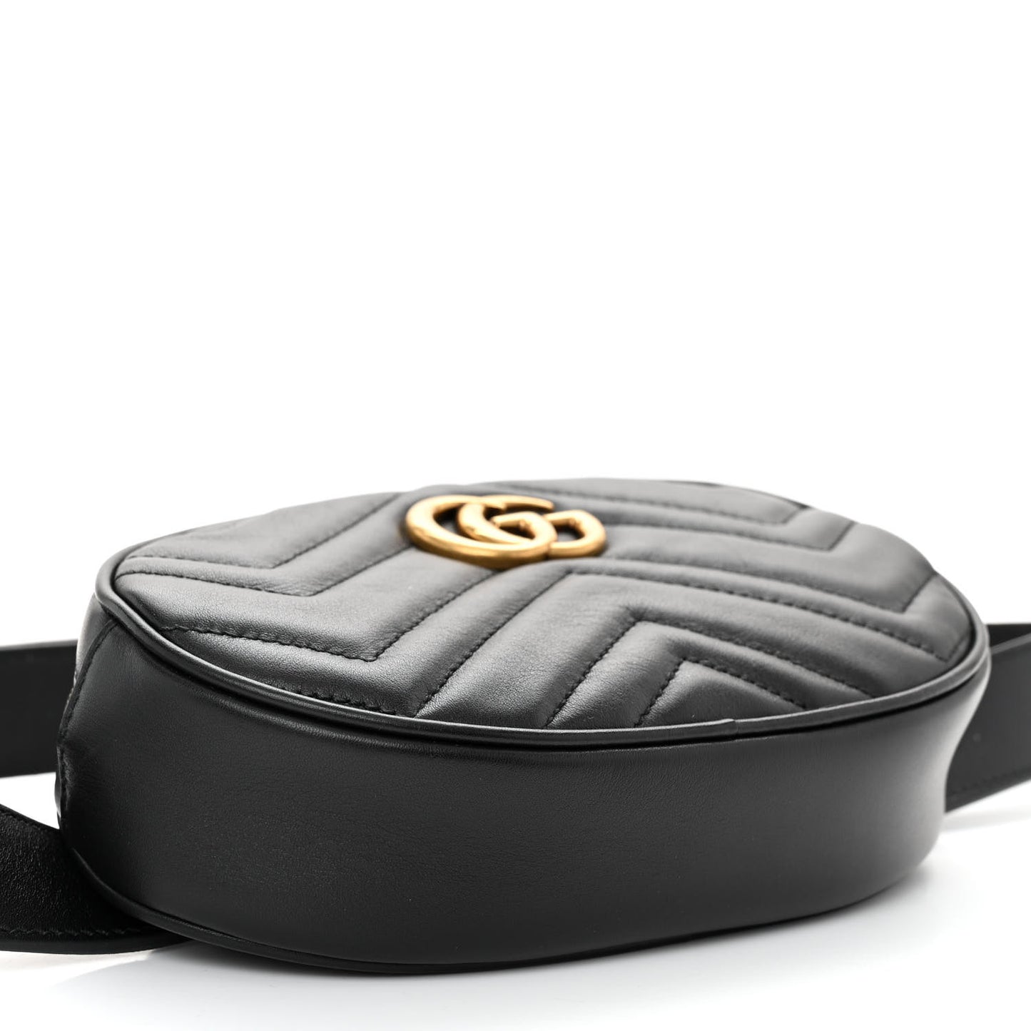 Calfskin Matelasse GG Marmont Belt Bag 95 38 Black