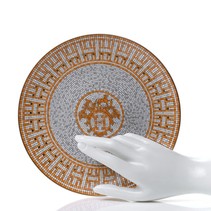 Hermes Porcelain Mosaique au 24 Dessert Plate 8.3 2 of 3