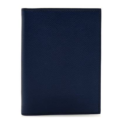 Hermes Epsom Globe Trotter Agenda Cover PM Bleu Saphir Black 1 of 6