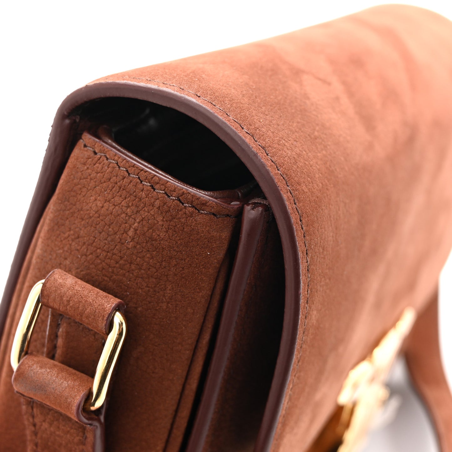 Nubuck Calfskin Teen Triomphe Chestnut