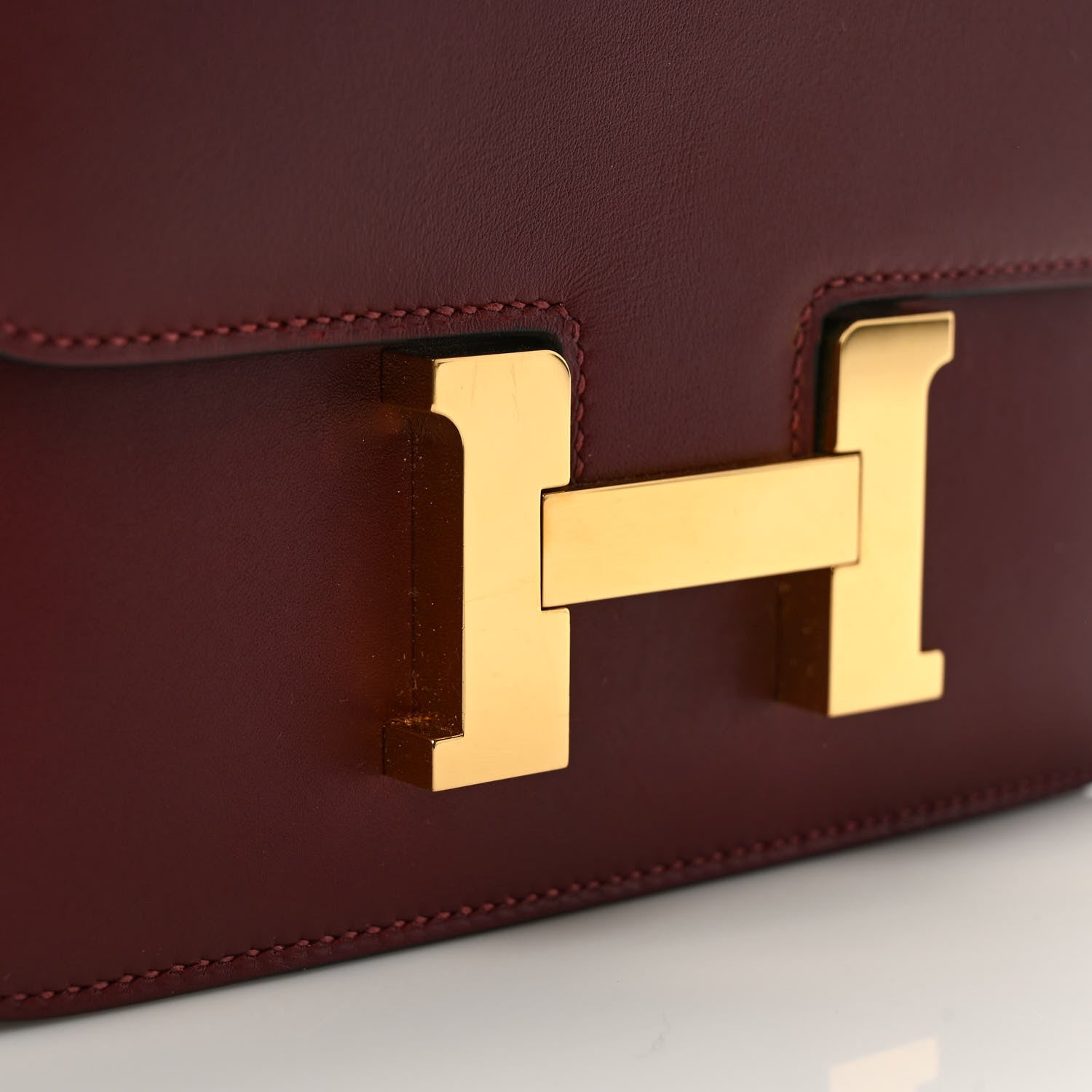 Hermes Veau Monsieur Constance 18 Rouge H 10 of 14
