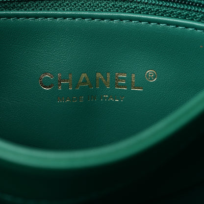 Chanel Lambskin Quilted Medium Color Match Flap Green 6 of 11