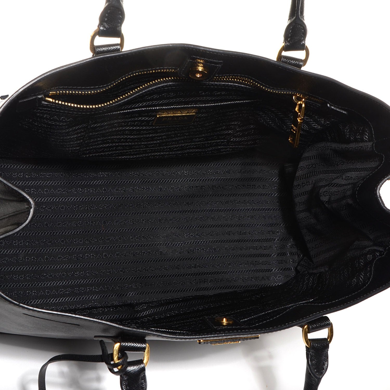 Prada Saffiano Lux Large Tote Nero Black 5 of 11