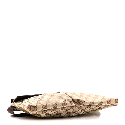 Gucci GG Monogram Double Pocket Belt Bag Dark Brown 3 of 9