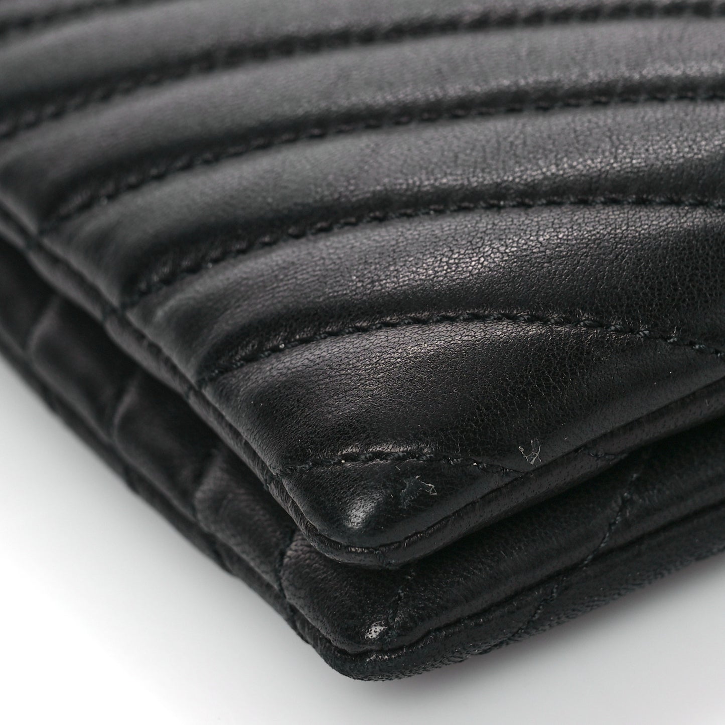 Lambskin Quilted Double Flap Bag Black