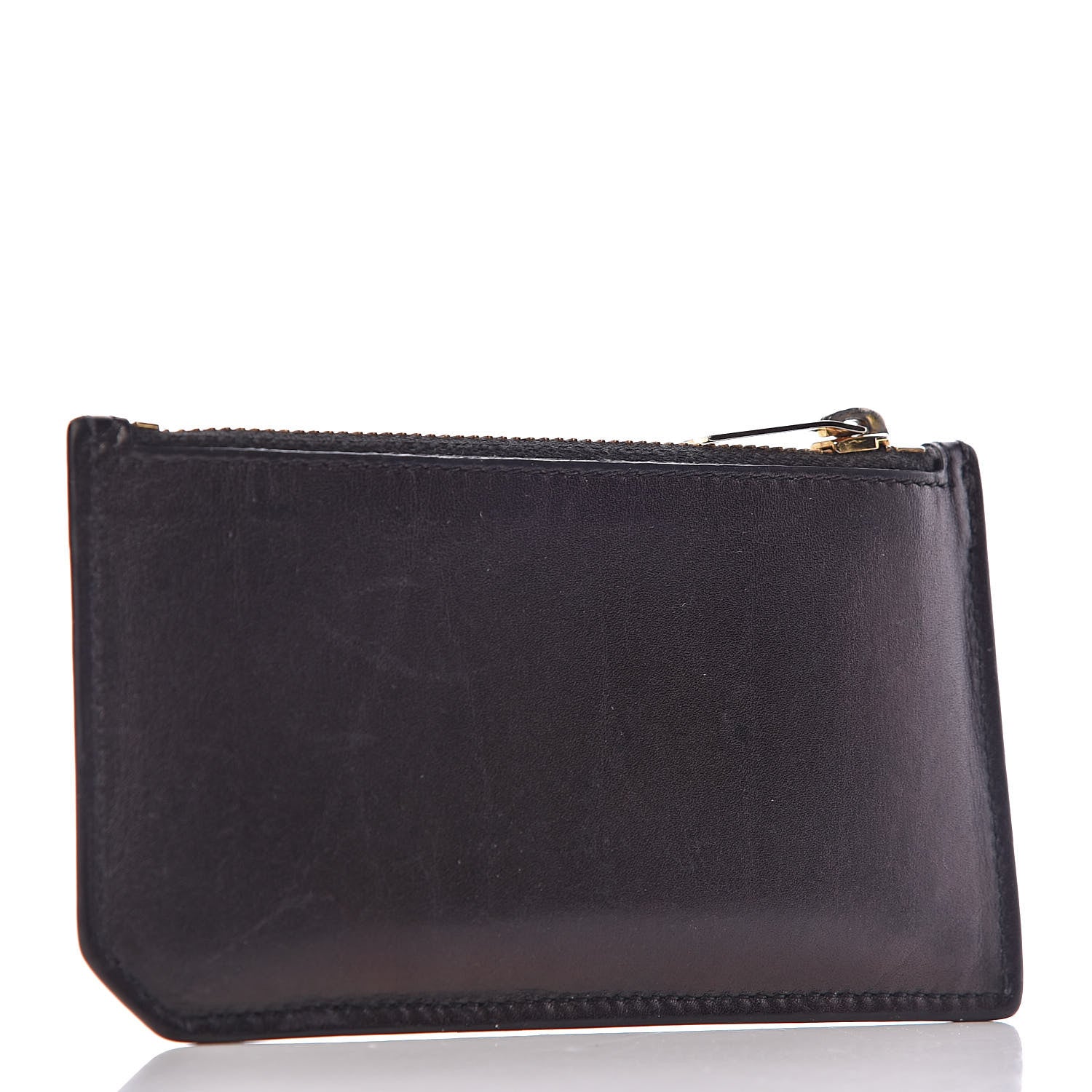 Saint Laurent Calfskin 5 Fragments Zip Pouch Card Holder Black 3 of 10