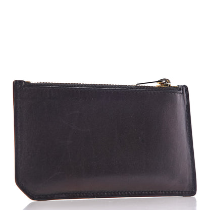 Saint Laurent Calfskin 5 Fragments Zip Pouch Card Holder Black 3 of 10