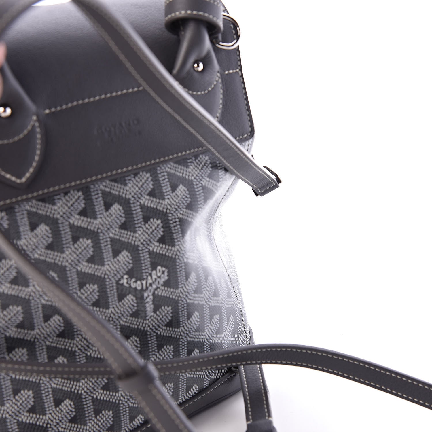 Goyard Goyardine Calfskin Mini Alpin Backpack Grey 11 of 12