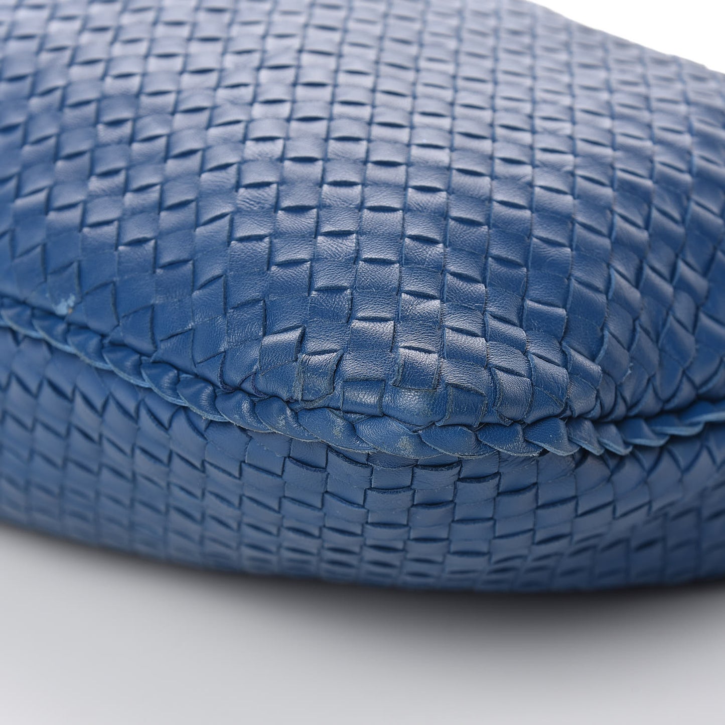 Nappa Intrecciato Large Veneta Hobo Cobalt Blue