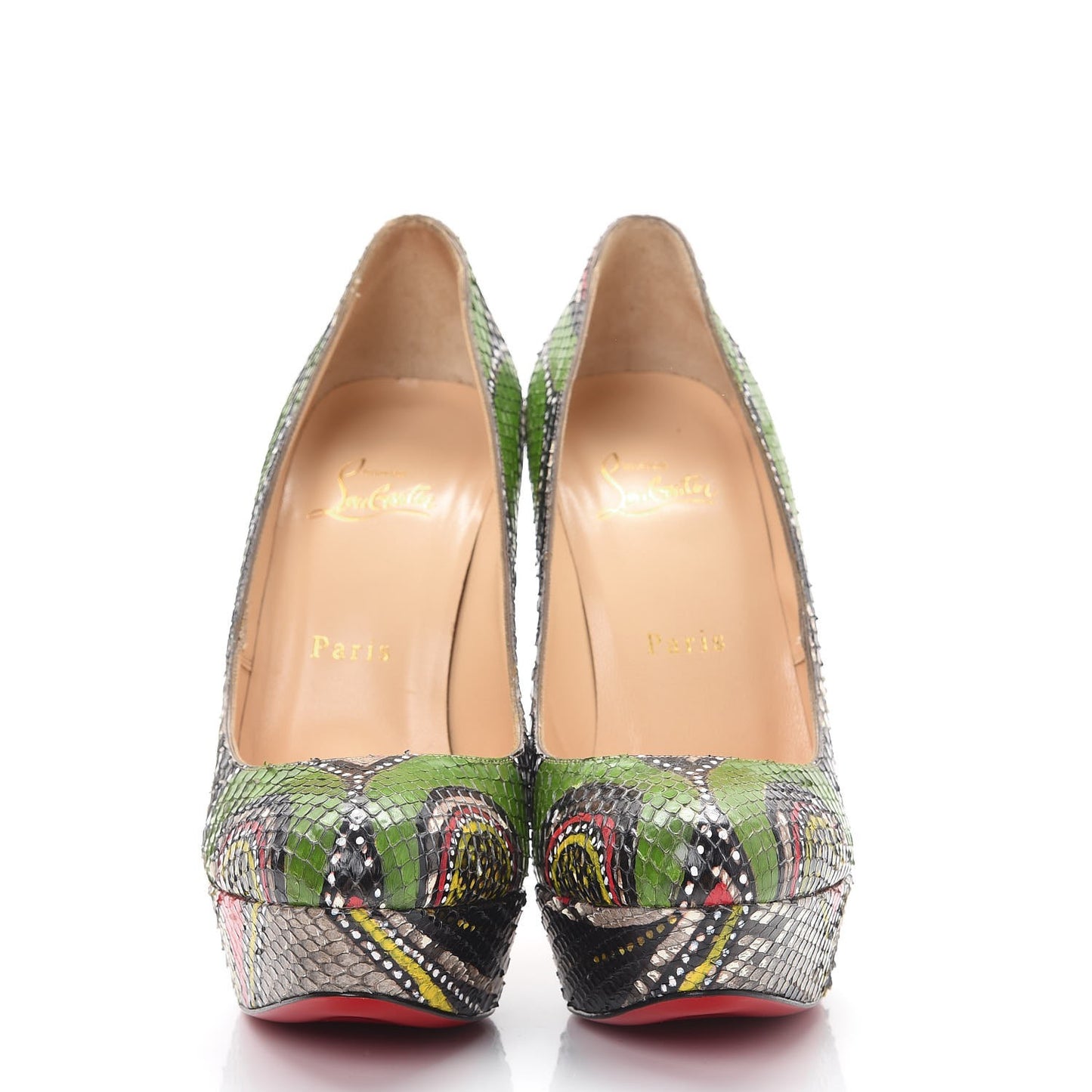 Python Bianca Masai 140 Platform Pumps 37.5 Multicolor
