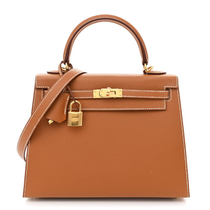 Hermes Epsom Kelly Sellier 25 Gold 1 of 11