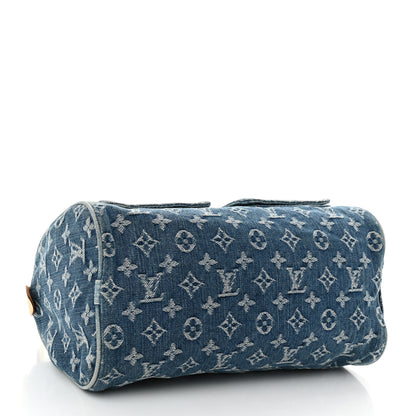 Louis Vuitton Monogram Denim Neo Speedy Blue 4 of 12