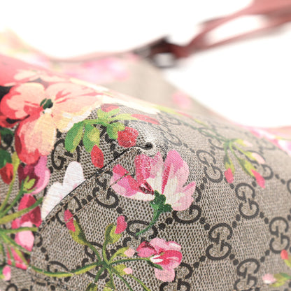 Gucci GG Supreme Monogram Blooms Medium Reversible Tote Beige Multicolor Dry Rose 17 of 21