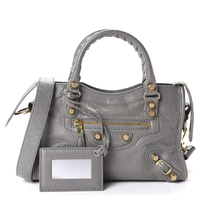Balenciaga Agneau Giant 12 Gold Hardware Mini City Gris Pyrite 1 of 11