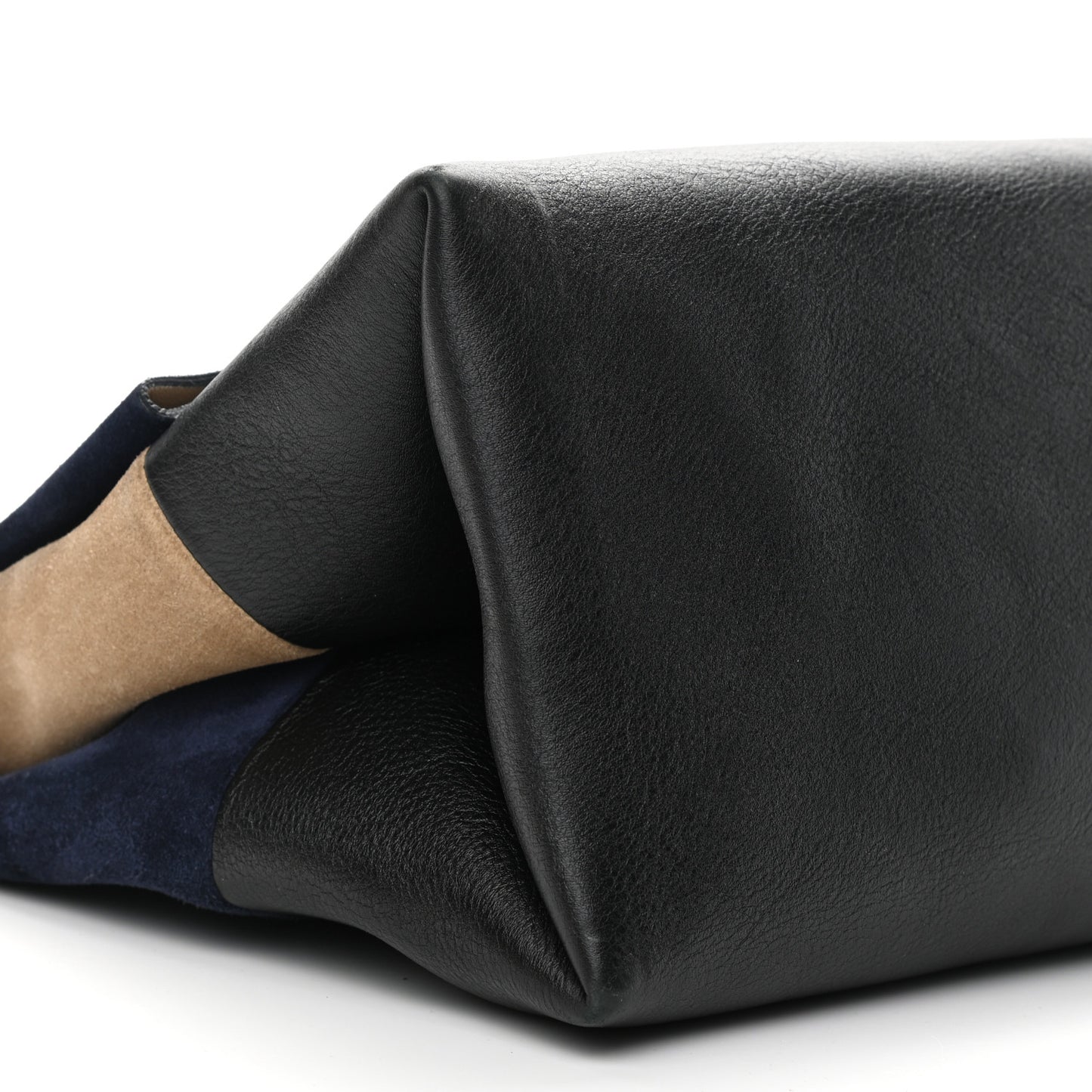 Calfskin Suede All Soft Shoulder Bag Ocean Blue