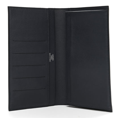 Hermes Swift Citizen Twill Long Combined Wallet Bleu Indigo 5 of 9