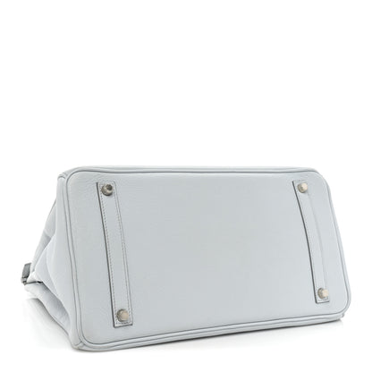 Hermes Taurillon Clemence Birkin 35 Gris Perle 4 of 25