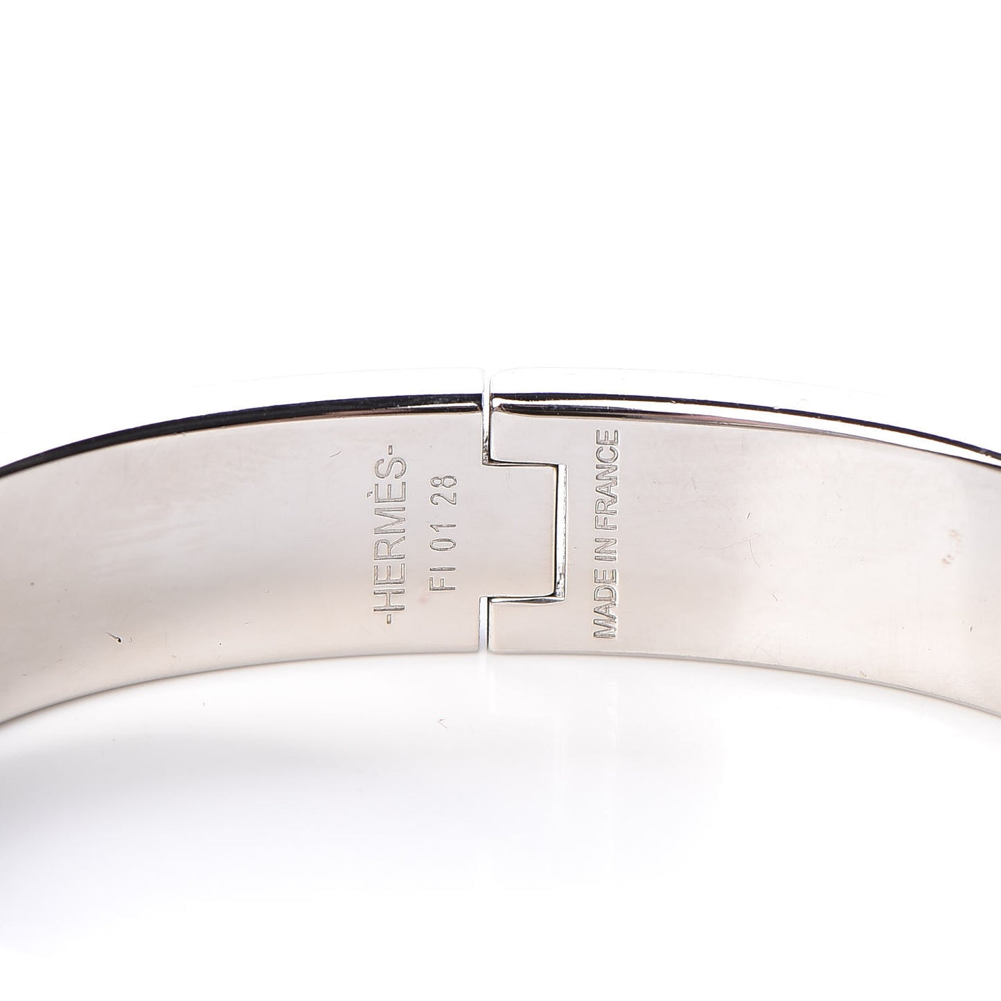 Enamel Narrow Clic Clac H Bracelet PM Gris Macadam