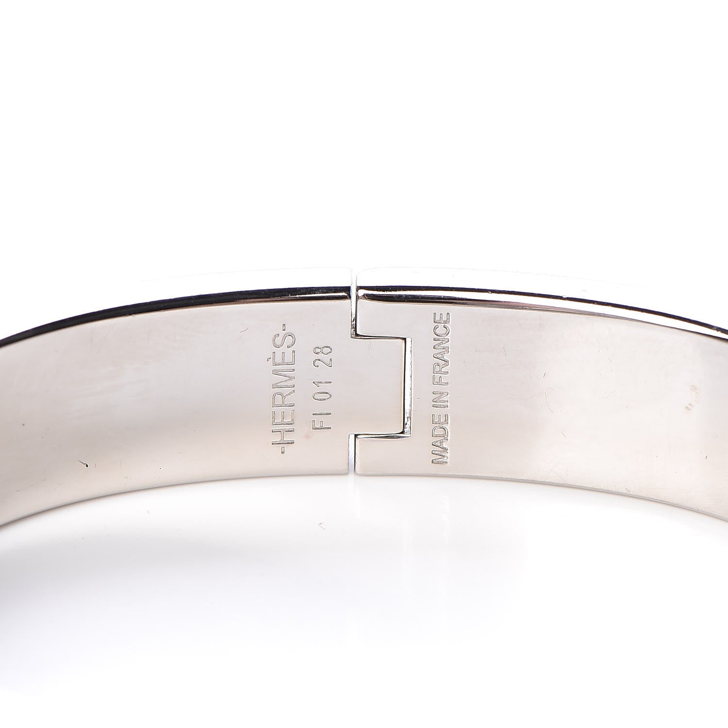 Hermes Enamel Narrow Clic Clac H Bracelet PM Gris Macadam 4 of 6