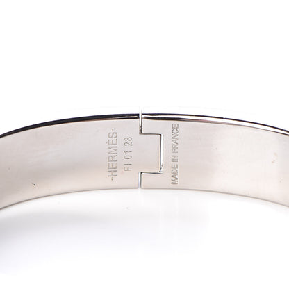 Hermes Enamel Narrow Clic Clac H Bracelet PM Gris Macadam 4 of 6