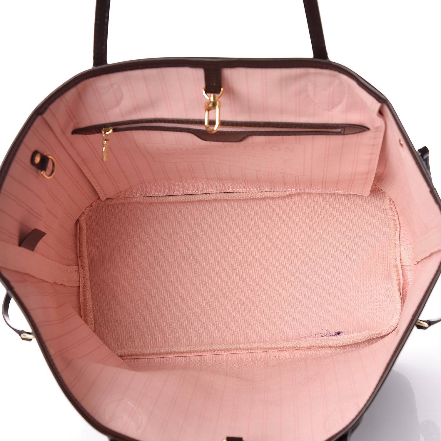 Louis Vuitton Damier Ebene Neo Neverfull MM Rose Ballerine 7 of 10