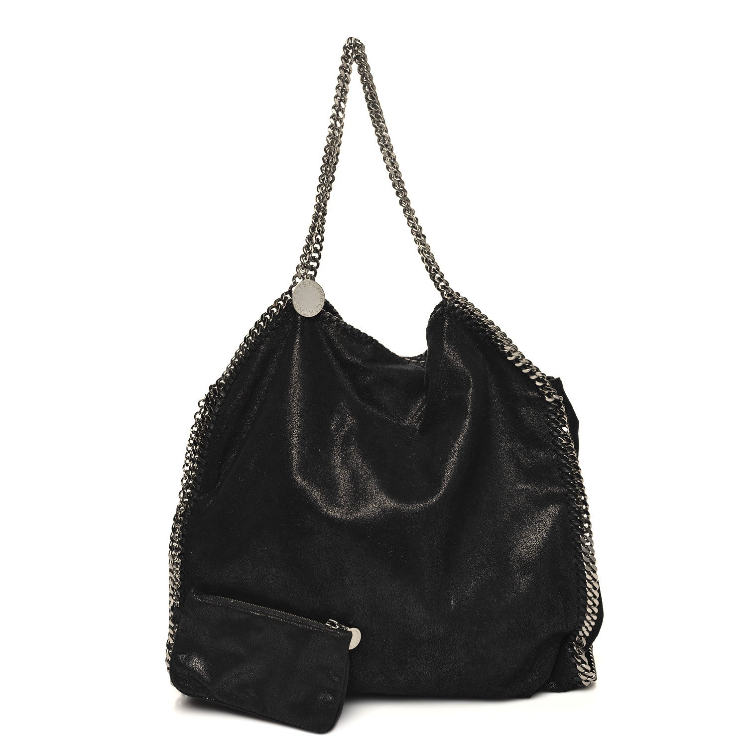 Stella McCartney Shaggy Deer Big Falabella Tote Black 2 of 11