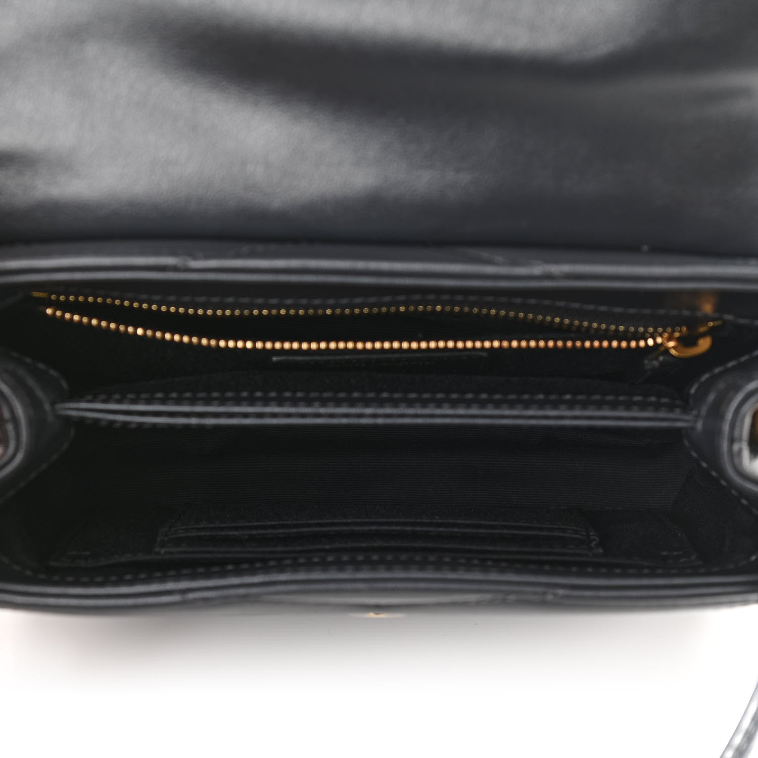 Saint Laurent Calfskin Y Quilted Monogram Toy Loulou Crossbody Bag Graphite 5 of 11