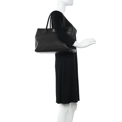 Chanel Calfskin Cerf Executive Shopper Tote Brown 2 of 13