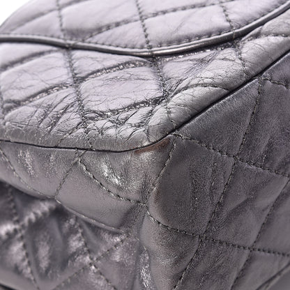 Chanel Metallic Aged Calfskin Quilted 2.55 Reissue 227 Flap Dark Silver 13 of 20