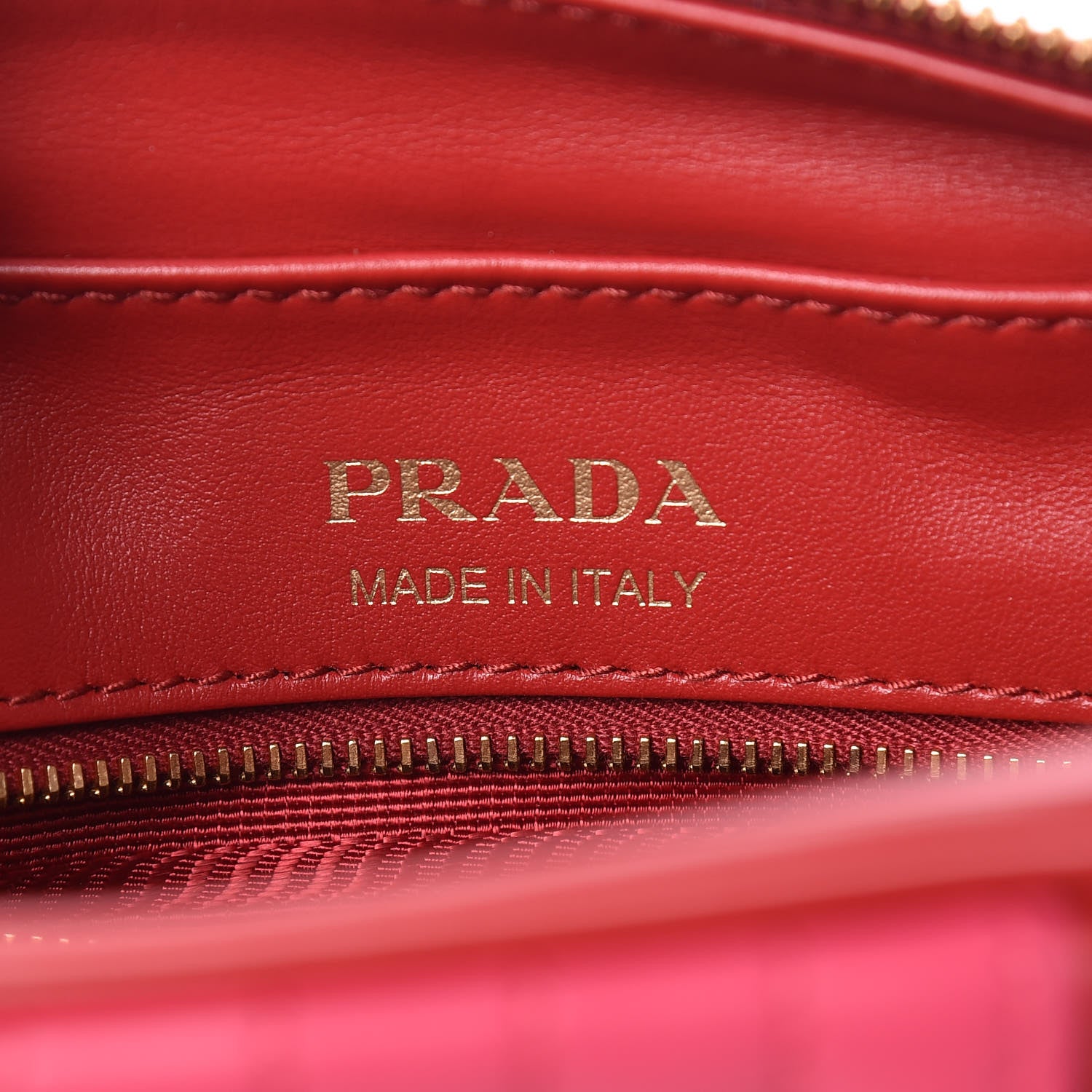 Prada Soft Calfskin Diagramme Crossbody Bag Fuoco Magenta 6 of 9