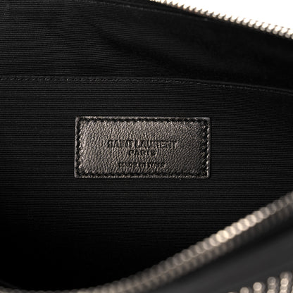 Saint Laurent Calfskin Studded iPad Pouch Black 6 of 10